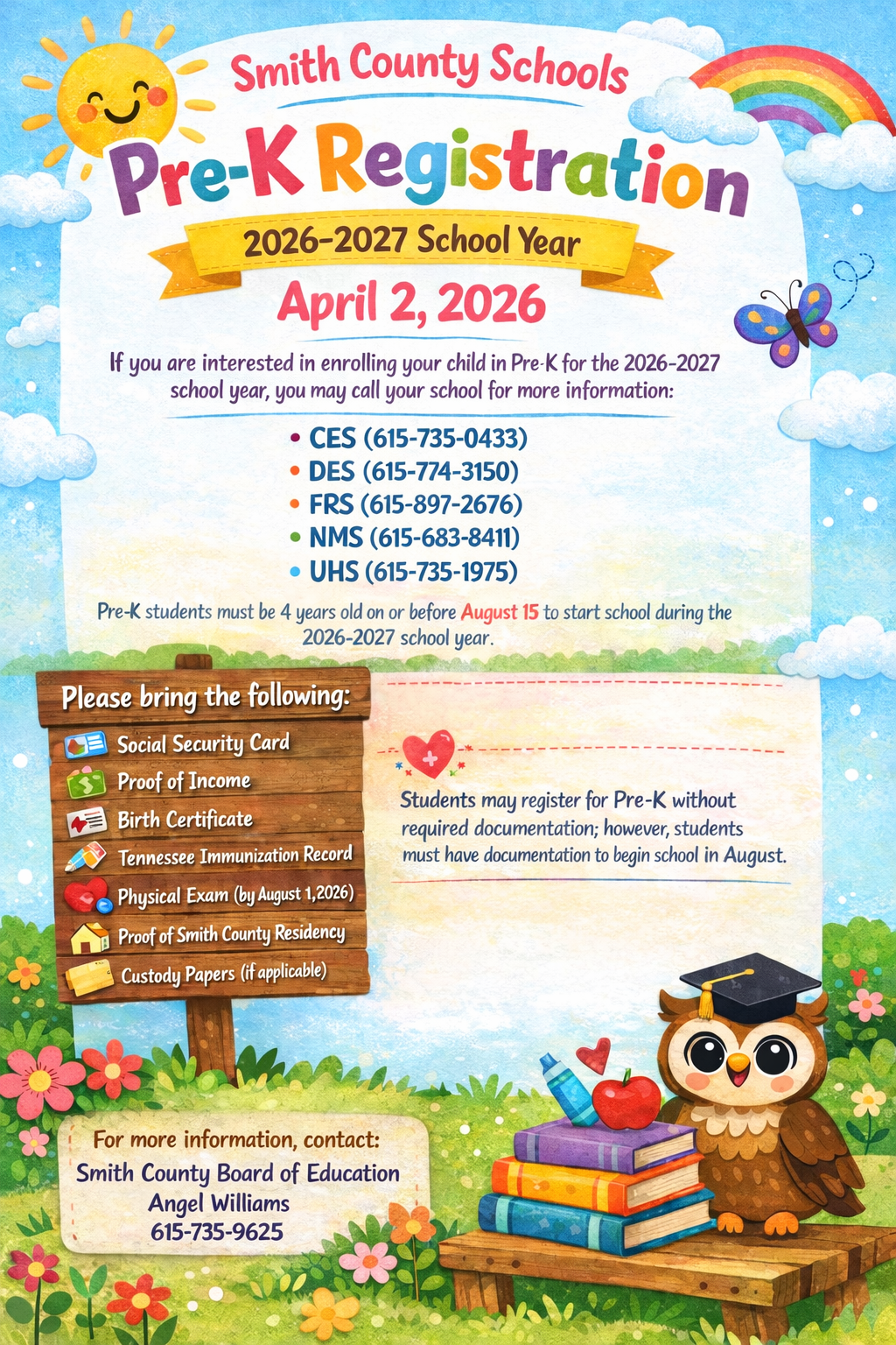 prek registration 2026